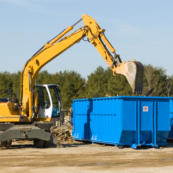 are there any restrictions on where a residential dumpster can be placed in Hammon OK